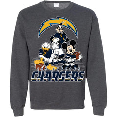 Mickey Mouse Los Angeles Chargers American Football Nfl Sports Shirt Crewneck Pullover Sweatshirt Crewneck Pullover Sweatshirt - parenttees