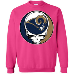 Los Angeles Rams Grateful Dead Steal Your Face Football Nfl Shirts Crewneck Pullover Sweatshirt Crewneck Pullover Sweatshirt - parenttees