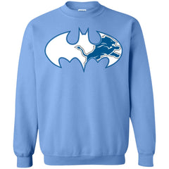 We Are The Detroit Lions Batman Nfl Mashup Crewneck Pullover Sweatshirt Crewneck Pullover Sweatshirt - parenttees