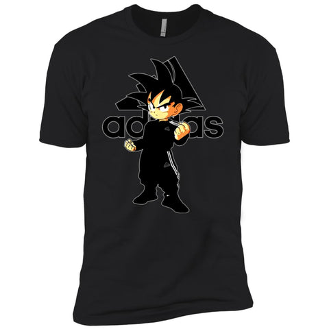 Goku Adidas Black T-shirt Men Short Sleeve T-Shirt Black / X-Small Men Short Sleeve T-Shirt - parenttees