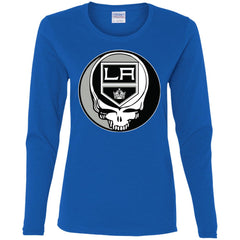 Los Angeles Kings Grateful Dead Steal Your Face Hockey Nhl Shirts Women Long Sleeve Shirt Women Long Sleeve Shirt - parenttees