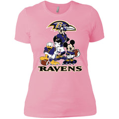 Mickey Mouse Baltimore Ravens American Football Nfl Sports Shirt Women Cotton T-Shirt Women Cotton T-Shirt - parenttees