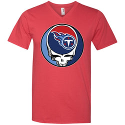 Tennessee Titans Grateful Dead Steal Your Face Football Nfl Shirts Men V-Neck T-Shirt