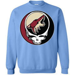 Arizona Coyotes Grateful Dead Steal Your Face Hockey Nhl Shirts Crewneck Pullover Sweatshirt Crewneck Pullover Sweatshirt - parenttees