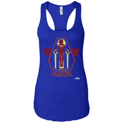 Captain Marvel Red Yellow Flight Powers Women Tank Top Women Tank Top - parenttees