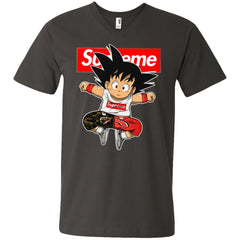 Supreme Dragon Ball Goku T-shirt Men V-Neck T-Shirt Men V-Neck T-Shirt - parenttees