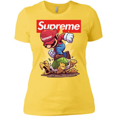 Supreme Mario Gaming T-shirt Women Cotton T-Shirt Women Cotton T-Shirt - parenttees