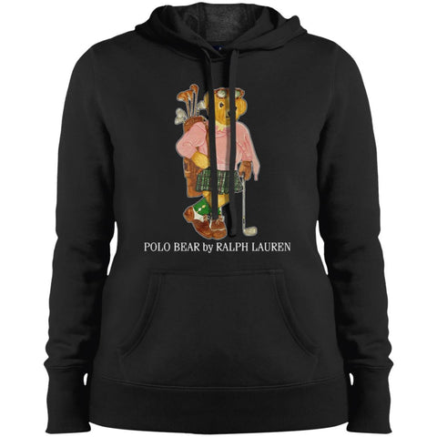 Polo Bear Ralph Lauren T-shirt Women Hooded Sweatshirt Black / X-Small Women Hooded Sweatshirt - parenttees