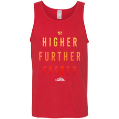 Marvel Captain Marvel Movie Higher Faster Men Cotton Tank Men Cotton Tank - parenttees