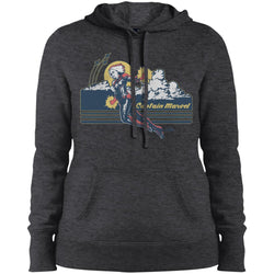 Marvel Captain Marvel Flight Clouds Vintage Women Hooded Sweatshirt