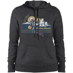 Marvel Captain Marvel Flight Clouds Vintage Women Hooded Sweatshirt Women Hooded Sweatshirt - parenttees