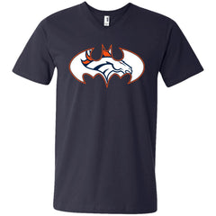 We Are The Denver Broncos Batman Nfl Mashup Men V-Neck T-Shirt Men V-Neck T-Shirt - parenttees