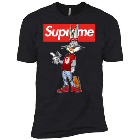 Supreme Rabbit Money Men Short Sleeve T-Shirt Black / X-Small Men Short Sleeve T-Shirt - parenttees