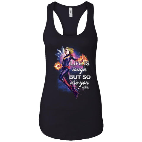 Captain Marvel Inspirational Quote Flight Women Tank Top Black / X-Small Women Tank Top - parenttees