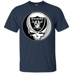 Oakland Raiders Grateful Dead Steal Your Face Football Nfl Shirts Men Cotton T-Shirt Men Cotton T-Shirt - parenttees