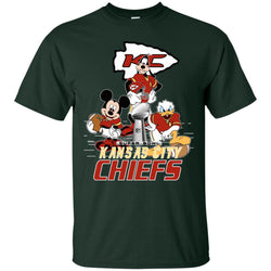 Nfl – Kansas City Chiefs Donald Duck Goofy Mickey Mouse Super Bowl 2019 Football Men Cotton T-Shirt