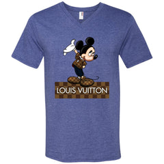 Louis Vuitton Mickey T-shirt Men V-Neck T-Shirt Men V-Neck T-Shirt - parenttees