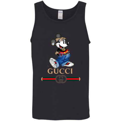 Gucci T-shirt Mouse Mickey Cartoon T-shirt Men Cotton Tank Black / X-Small Men Cotton Tank - parenttees