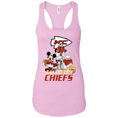 Nfl – Kansas City Chiefs Donald Duck Goofy Mickey Mouse Super Bowl 2019 Football Women Tank Top Women Tank Top - parenttees