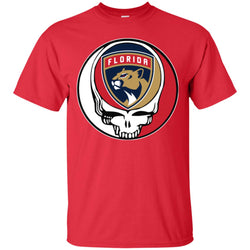 Florida Panthers Grateful Dead Steal Your Face Hockey Nhl Shirts Men Cotton T-Shirt