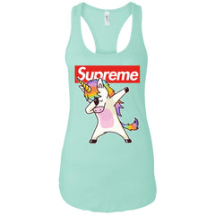 Supreme Unicorn T-shirt Dance Dabbing Unicorn Women Tank Top Women Tank Top - parenttees