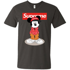 Supreme Mickey Mouse T-shirt Men V-Neck T-Shirt Men V-Neck T-Shirt - parenttees