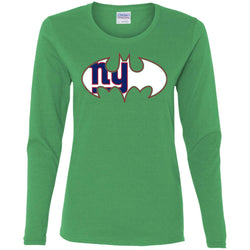 We Are The New York Giants Batman Nfl Mashup Women Long Sleeve Shirt