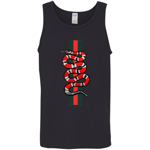 Gucci Snake Hot T-shirt Men Cotton Tank Black / X-Small Men Cotton Tank - parenttees