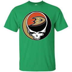 Anaheim Ducks Grateful Dead Steal Your Face Hockey Nhl Shirts Men Cotton T-Shirt Men Cotton T-Shirt - parenttees