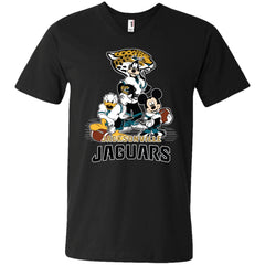 Mickey Mouse Jacksonville Jaguar American Football Nfl Sports Shirt Men V-Neck T-Shirt Men V-Neck T-Shirt - parenttees