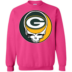 Green Bay Packer Grateful Dead Steal Your Face Football Nfl Shirts Crewneck Pullover Sweatshirt Crewneck Pullover Sweatshirt - parenttees