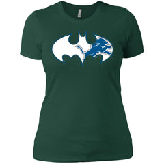 We Are The Detroit Lions Batman Nfl Mashup Women Cotton T-Shirt Women Cotton T-Shirt - parenttees