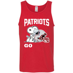 Go Pats - New England Patriots Super Bowl 2019 Snoopy Football Nfl Men Cotton Tank Men Cotton Tank - parenttees