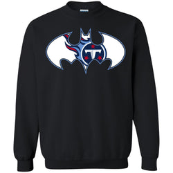 We Are The Tennessee Titans Batman Nfl Mashup Crewneck Pullover Sweatshirt