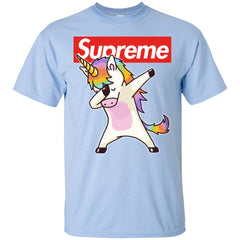 Supreme Unicorn T-shirt Dance Dabbing Unicorn Men Cotton T-Shirt Men Cotton T-Shirt - parenttees