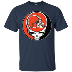 Cleveland Browns Grateful Dead Steal Your Face Football Nfl Shirts Men Cotton T-Shirt Men Cotton T-Shirt - parenttees