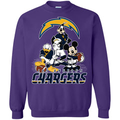 Mickey Mouse Los Angeles Chargers American Football Nfl Sports Shirt Crewneck Pullover Sweatshirt Crewneck Pullover Sweatshirt - parenttees