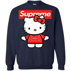 Supreme Hello Kitty Loves T-shirt Crewneck Pullover Sweatshirt Crewneck Pullover Sweatshirt - parenttees