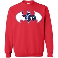 We Are The Tennessee Titans Batman Nfl Mashup Crewneck Pullover Sweatshirt Crewneck Pullover Sweatshirt - parenttees