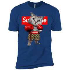 Supreme Boxing Cat Best Funny T-shirt Men Short Sleeve T-Shirt Men Short Sleeve T-Shirt - parenttees