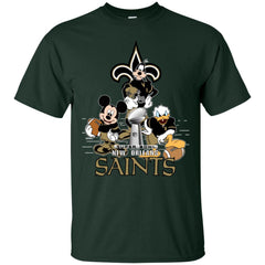 Nfl – New Orleans Saints Donald Duck Goofy Mickey Mouse Super Bowl 2019 Football Men Cotton T-Shirt Men Cotton T-Shirt - parenttees