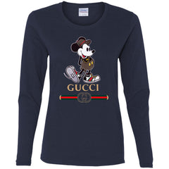 Gucci Mickey Kitty beauty T-shirt Women Long Sleeve Shirt T-Shirts - parenttees