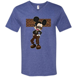 Best Louis Vuitton Mickey Fashion T-shirt Men V-Neck T-Shirt