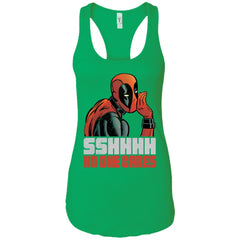 Marvel Deadpool Shhh No One Cares Whisper Women Tank Top Women Tank Top - parenttees