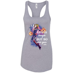 Captain Marvel Inspirational Quote Flight Women Tank Top