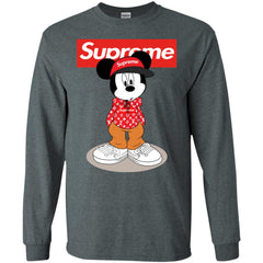 Supreme Mickey Mouse T-shirt Men Long Sleeve Shirt Men Long Sleeve Shirt - parenttees