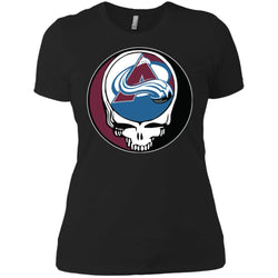 Colorado Avalanche Grateful Dead Steal Your Face Hockey Nhl Shirts Women Cotton T-Shirt