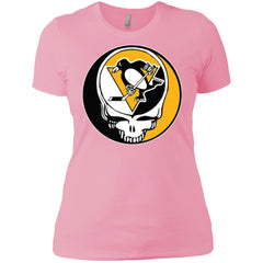 Pittsburgh Penguins Grateful Dead Steal Your Face Hockey Nhl Shirts Women Cotton T-Shirt Women Cotton T-Shirt - parenttees