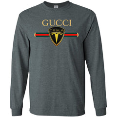 Gucci Tesla T-shirt Men Long Sleeve Shirt Men Long Sleeve Shirt - parenttees