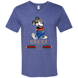 Gucci T-shirt Mouse Mickey Cartoon T-shirt Men V-Neck T-Shirt